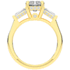 3.45CT.TW RADIANT LAB DIAMOND 3 STONE ENGAGEMENT RING - Nazarelle