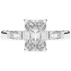 3.45CT.TW RADIANT LAB DIAMOND 3 STONE ENGAGEMENT RING - Nazarelle