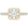 2.75CT.TW ASSCHER LAB DIAMOND HALO ENGAGEMENT RING - Nazarelle