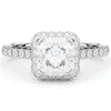 2.75CT.TW CUSHION LAB DIAMOND HALO ENGAGEMENT RING - Nazarelle