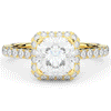 2.75CT.TW CUSHION LAB DIAMOND HALO ENGAGEMENT RING - Nazarelle