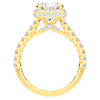 2.75CT.TW CUSHION LAB DIAMOND HALO ENGAGEMENT RING - Nazarelle