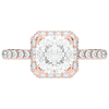 2.75CT.TW CUSHION LAB DIAMOND HALO ENGAGEMENT RING - Nazarelle