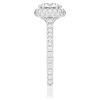 1.90CT.TW ROUND LAB DIAMOND HALO ENGAGEMENT RING - Nazarelle