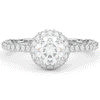 1.90CT.TW ROUND LAB DIAMOND HALO ENGAGEMENT RING - Nazarelle