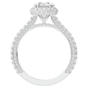 1.90CT.TW ROUND LAB DIAMOND HALO ENGAGEMENT RING - Nazarelle