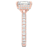 3.00CT.TW RADIANT LAB DIAMOND ENGAGEMENT RING - Nazarelle