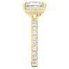 3.00CT.TW RADIANT LAB DIAMOND ENGAGEMENT RING - Nazarelle