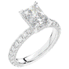 3.00CT.TW RADIANT LAB DIAMOND ENGAGEMENT RING - Nazarelle
