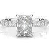 3.00CT.TW RADIANT LAB DIAMOND ENGAGEMENT RING - Nazarelle