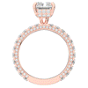 3.00CT.TW RADIANT LAB DIAMOND ENGAGEMENT RING - Nazarelle