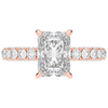 3.00CT.TW RADIANT LAB DIAMOND ENGAGEMENT RING - Nazarelle