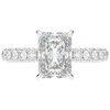 3.00CT.TW RADIANT LAB DIAMOND ENGAGEMENT RING - Nazarelle