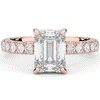 3.00CT.TW EMERALD CUT LAB DIAMOND ENGAGEMENT RING - Nazarelle