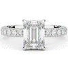 3.00CT.TW EMERALD CUT LAB DIAMOND ENGAGEMENT RING - Nazarelle