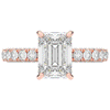 3.00CT.TW EMERALD CUT LAB DIAMOND ENGAGEMENT RING - Nazarelle