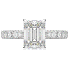 3.00CT.TW EMERALD CUT LAB DIAMOND ENGAGEMENT RING - Nazarelle