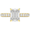 3.00CT.TW EMERALD CUT LAB DIAMOND ENGAGEMENT RING - Nazarelle