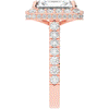4.50CT.TW RADIANT LAB DIAMOND HALO ENGAGEMENT RING - Nazarelle