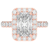 4.50CT.TW RADIANT LAB DIAMOND HALO ENGAGEMENT RING - Nazarelle