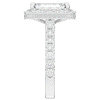 4.50CT.TW EMERALD CUT LAB DIAMOND HALO ENGAGEMENT RING - Nazarelle