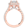 4.50CT.TW EMERALD CUT LAB DIAMOND HALO ENGAGEMENT RING - Nazarelle