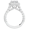 4.50CT.TW EMERALD CUT LAB DIAMOND HALO ENGAGEMENT RING - Nazarelle
