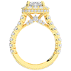 4.50CT.TW EMERALD CUT LAB DIAMOND HALO ENGAGEMENT RING - Nazarelle