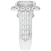 8.00CT.TW EMERALD CUT LAB DIAMOND HALO ENGAGEMENT RING - Nazarelle