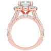 8.00CT.TW EMERALD CUT LAB DIAMOND HALO ENGAGEMENT RING - Nazarelle