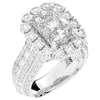 8.00CT.TW RADIANT LAB DIAMOND HALO ENGAGEMENT RING - Nazarelle