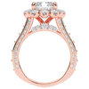 8.00CT.TW RADIANT LAB DIAMOND HALO ENGAGEMENT RING - Nazarelle