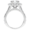 8.00CT.TW RADIANT LAB DIAMOND HALO ENGAGEMENT RING - Nazarelle