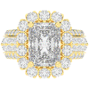 8.00CT.TW RADIANT LAB DIAMOND HALO ENGAGEMENT RING - Nazarelle