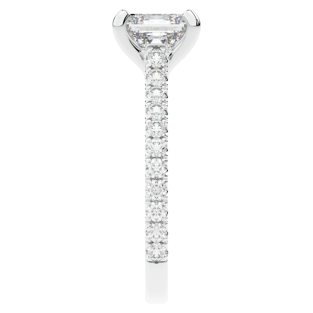 2.40CT.TW ASSCHER LAB DIAMOND ENGAGEMENT RING - Nazarelle
