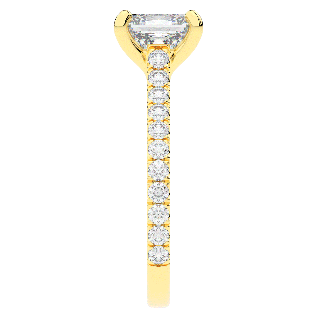 2.40CT.TW ASSCHER LAB DIAMOND ENGAGEMENT RING - Nazarelle