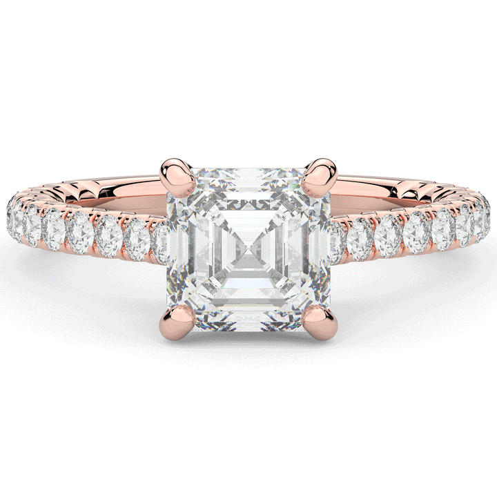 2.40CT.TW ASSCHER LAB DIAMOND ENGAGEMENT RING - Nazarelle