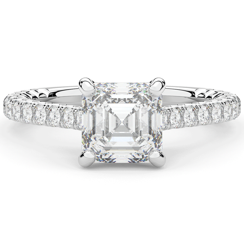 2.40CT.TW ASSCHER LAB DIAMOND ENGAGEMENT RING - Nazarelle