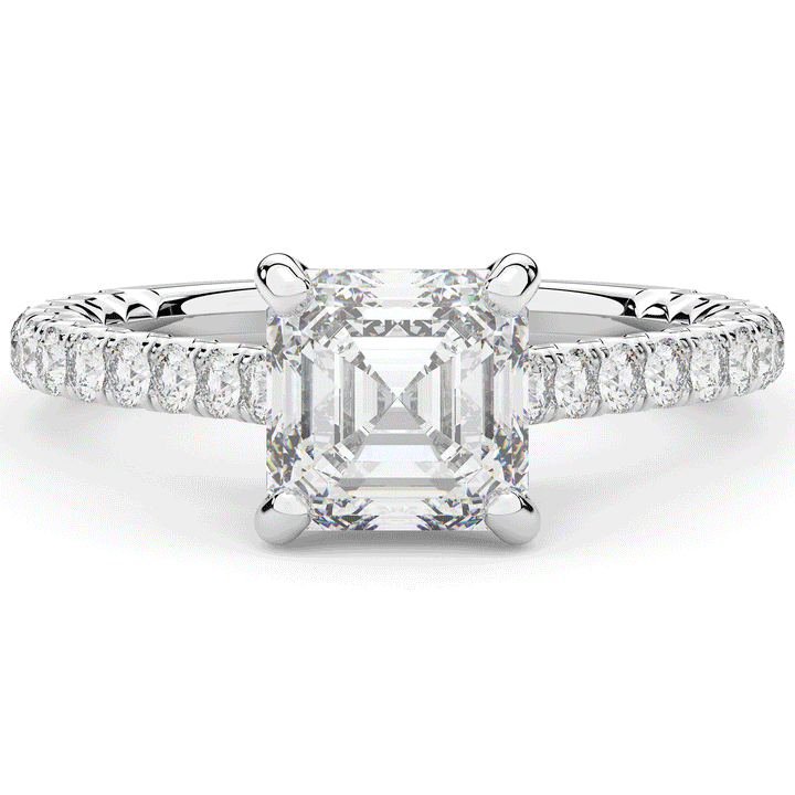 2.40CT.TW ASSCHER LAB DIAMOND ENGAGEMENT RING - Nazarelle