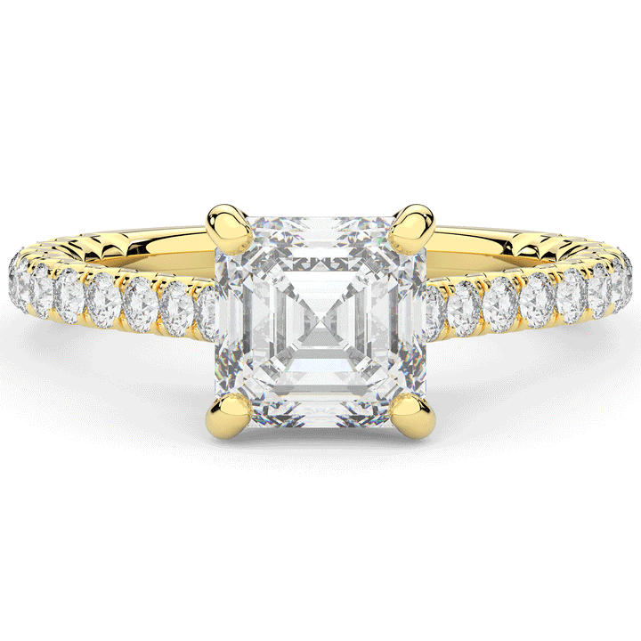 2.40CT.TW ASSCHER LAB DIAMOND ENGAGEMENT RING - Nazarelle