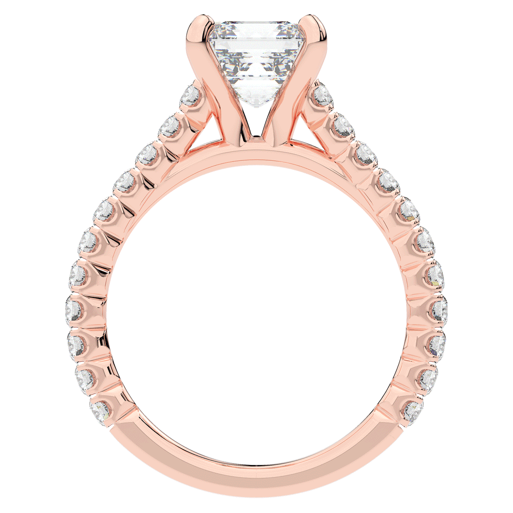 2.40CT.TW ASSCHER LAB DIAMOND ENGAGEMENT RING - Nazarelle