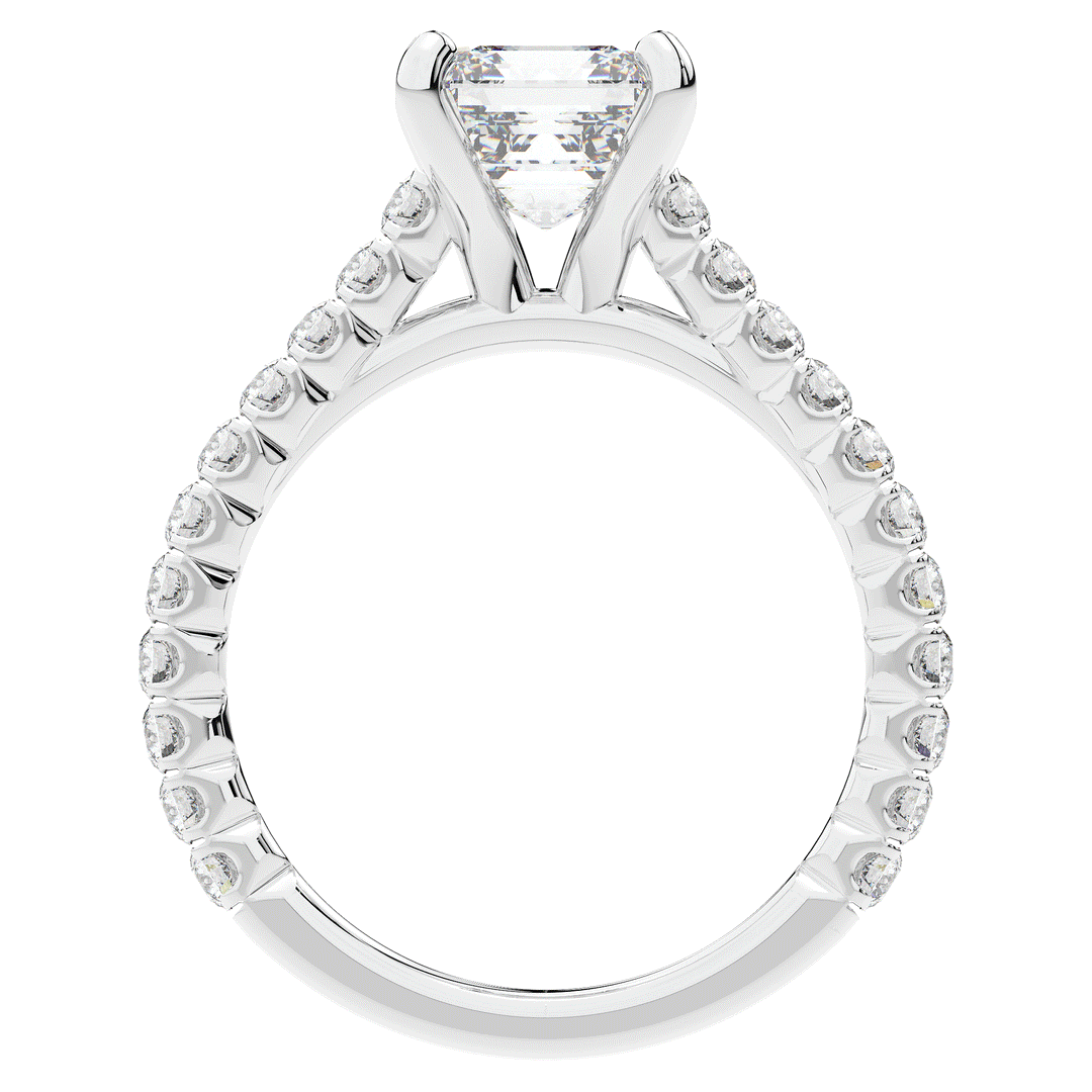 2.40CT.TW ASSCHER LAB DIAMOND ENGAGEMENT RING - Nazarelle