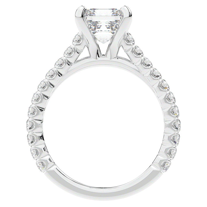2.40CT.TW ASSCHER LAB DIAMOND ENGAGEMENT RING - Nazarelle