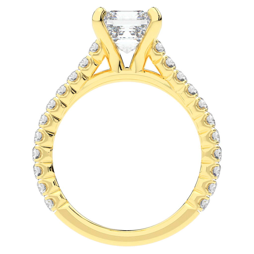 2.40CT.TW ASSCHER LAB DIAMOND ENGAGEMENT RING - Nazarelle