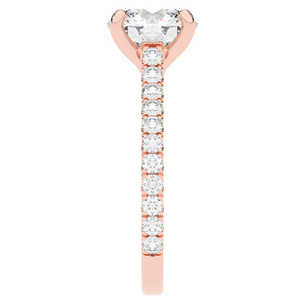 2.40CT.TW ROUND LAB DIAMOND ENGAGEMENT RING - Nazarelle