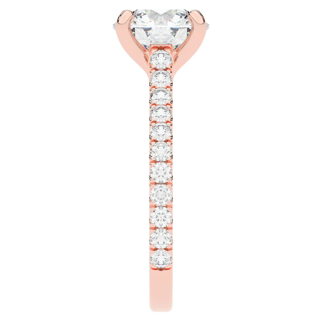 2.40CT.TW ROUND LAB DIAMOND ENGAGEMENT RING - Nazarelle