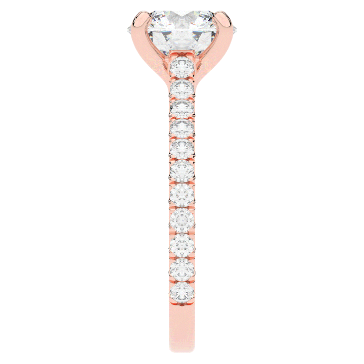 2.40CT.TW ROUND LAB DIAMOND ENGAGEMENT RING - Nazarelle
