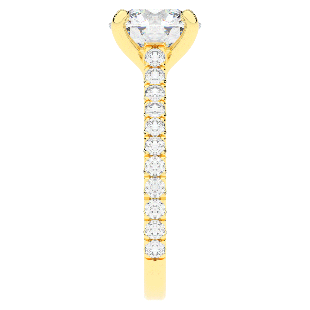 2.40CT.TW ROUND LAB DIAMOND ENGAGEMENT RING - Nazarelle
