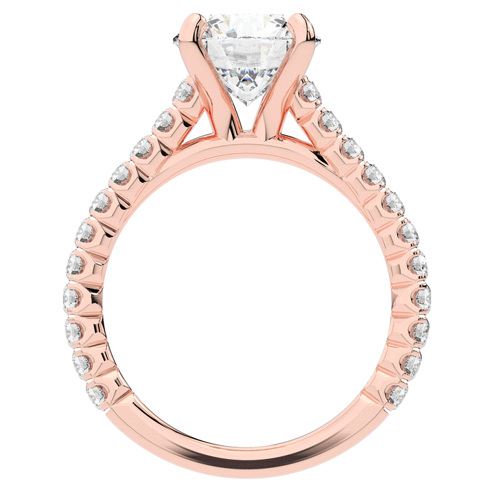 2.40CT.TW ROUND LAB DIAMOND ENGAGEMENT RING - Nazarelle