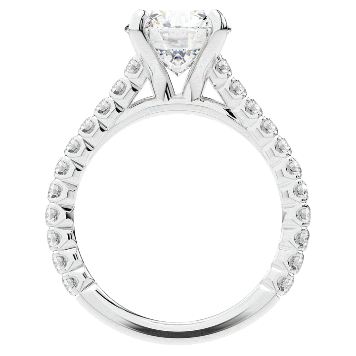 2.40CT.TW ROUND LAB DIAMOND ENGAGEMENT RING - Nazarelle